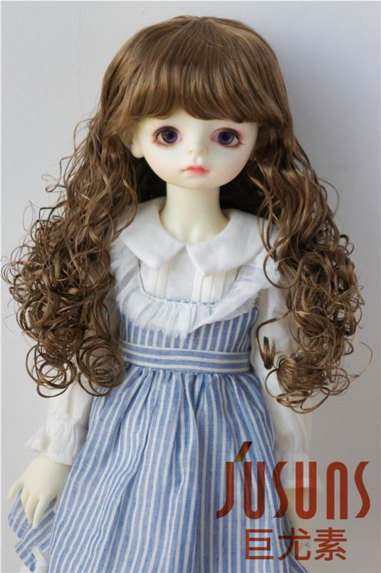 Long Curly Synthetic Mohair BJD Doll Wig JD311