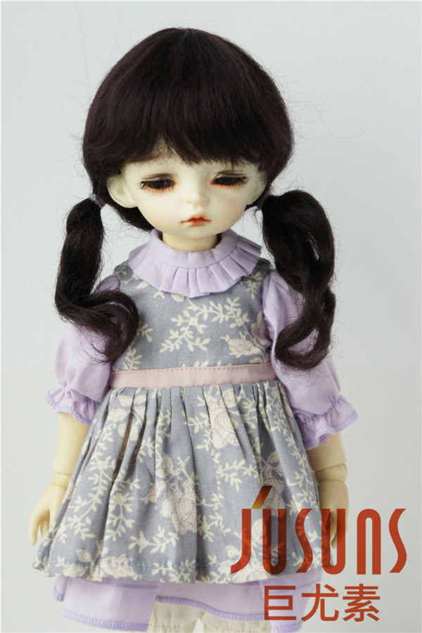 Cute Two Braid BJD Mohair Doll Wigs JD357