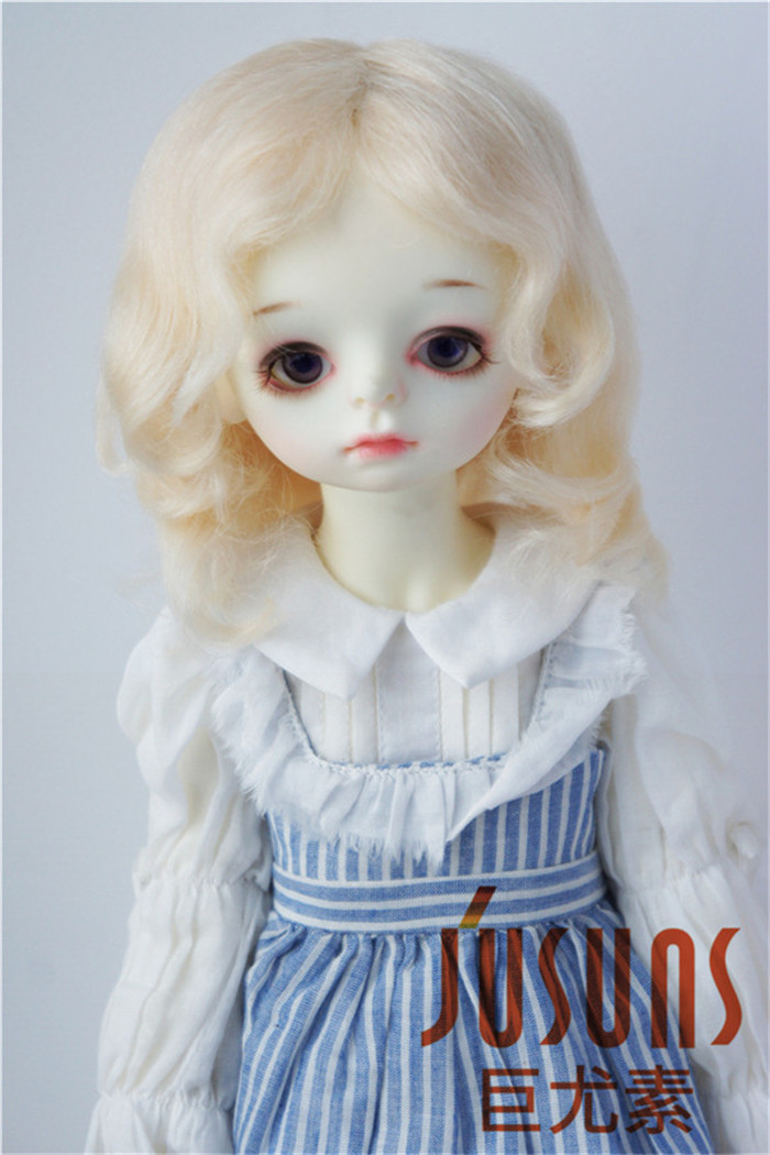 Long Curly BJD Mohair Doll Wigs JD044