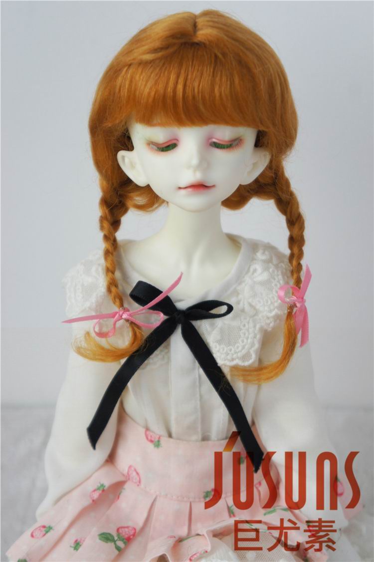 Lovely Two Braids BJD Mohair Doll Wigs JD2031
