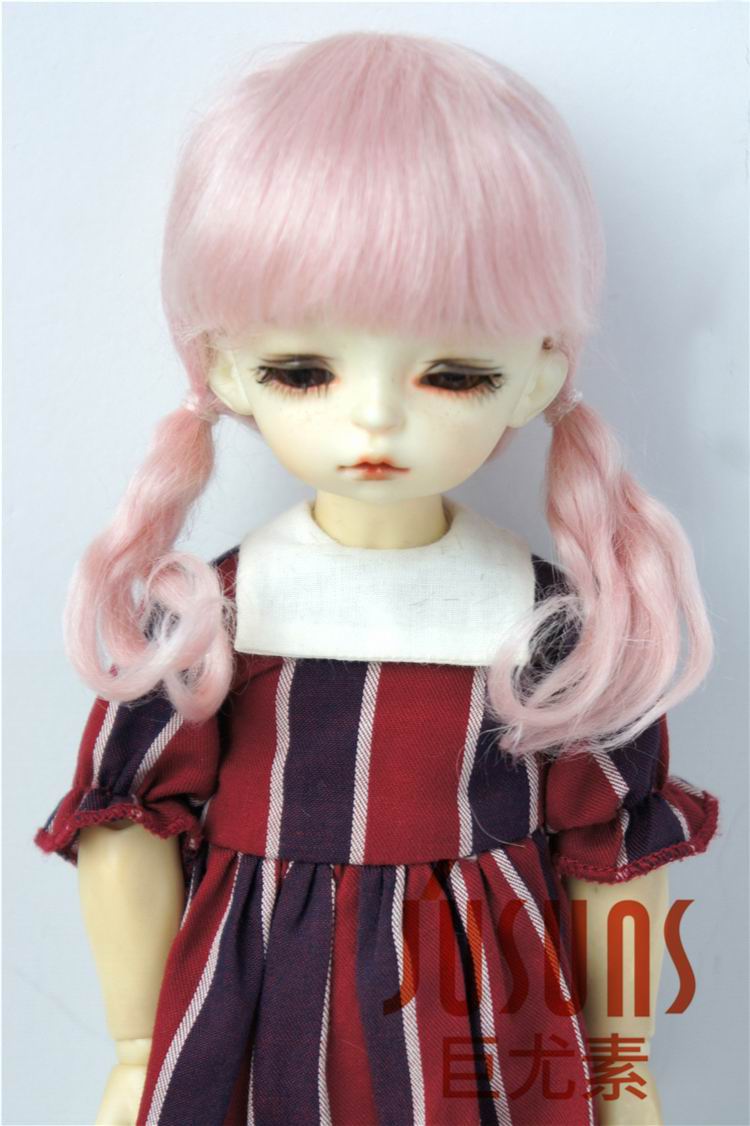Cute Two Braid BJD Mohair Doll Wigs JD357