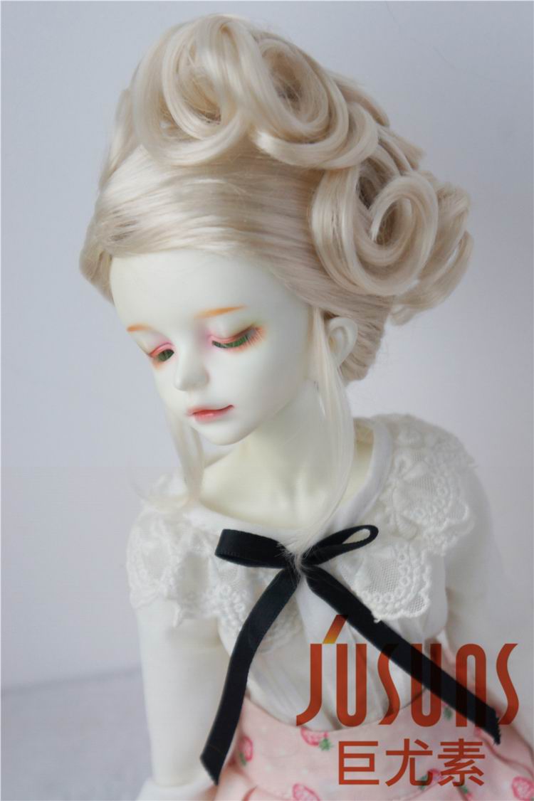 Portrait Curly Doll Wigs Synthetic Mohair JD079