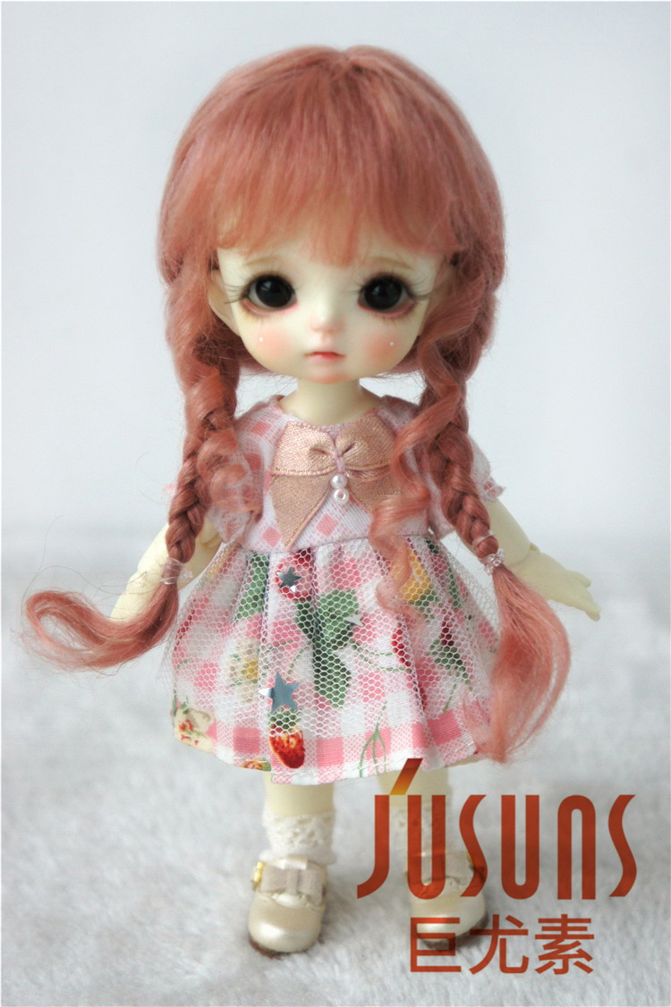 Fashion BJD Two Braids Mohair Wigs D2033B