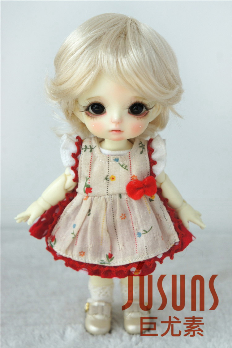 Fashion Short Synthetic Mohair Doll Wigs JD075