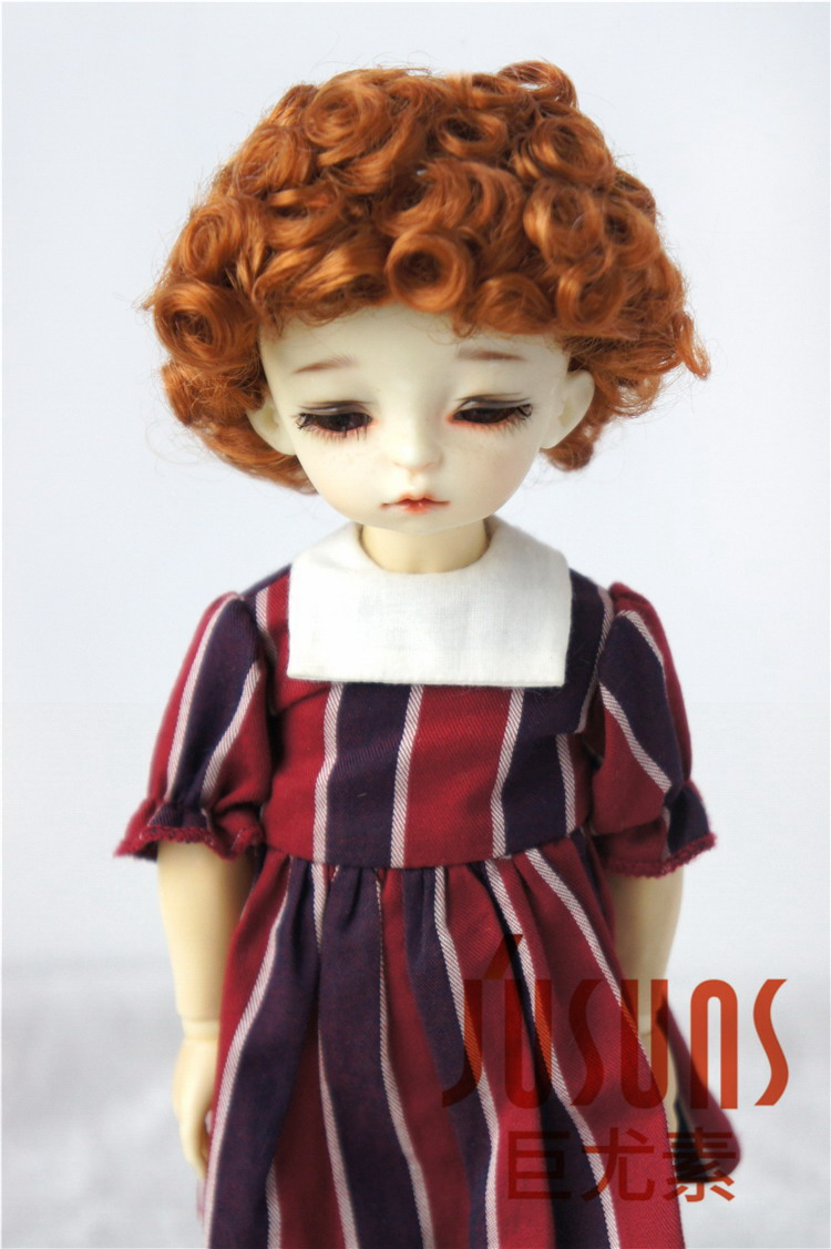 Fashion Short Curly BJD Synthetic Mohair Wigs JD522