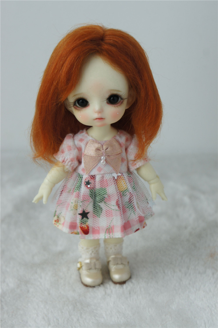 Lovely Short Curls Mohair Doll Wigs JD077