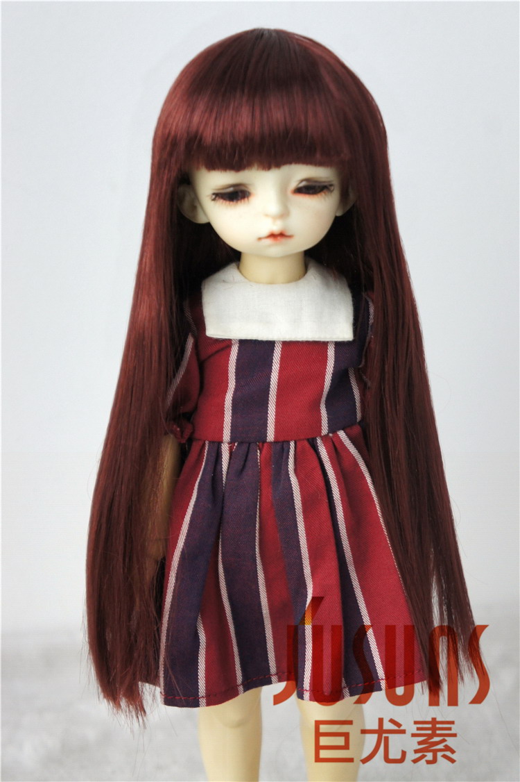 Long Straight Synthetic Mohair Doll Wig JD056