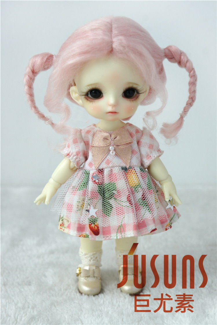 Lovely Mohair Twin Tail BJD Doll Wigs JD556