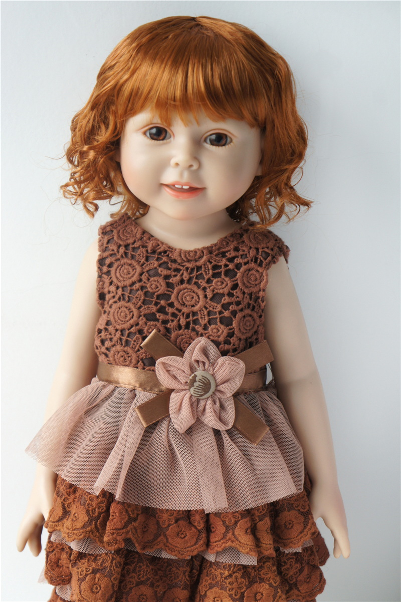 Lady Short Curly BJD Doll Wigs Synthetic Mohair JD260