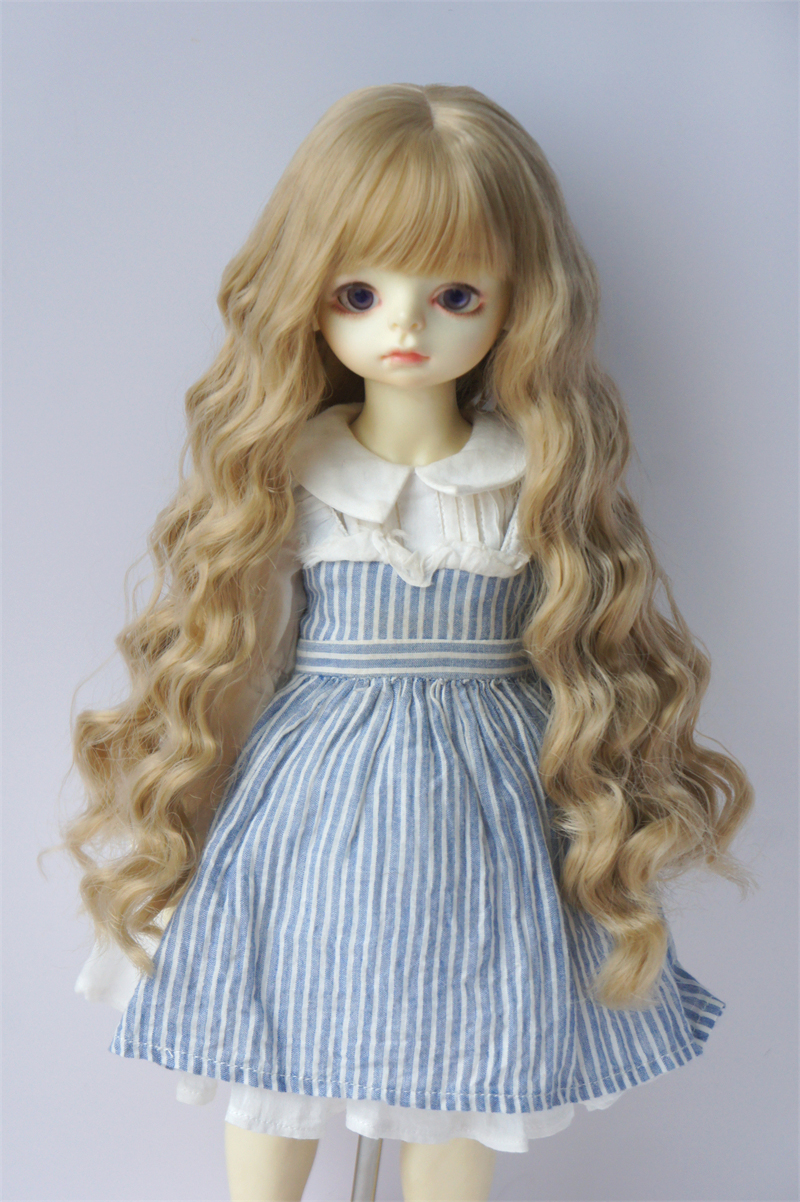 Newly Soft Material Curly BJD Synthetic Mohair Doll Wig JD853