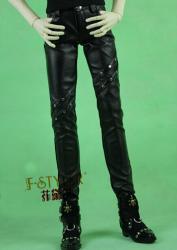 BJD Clothes　Uncle DD 1/3 1/4 stretch slim pants tight rivet 