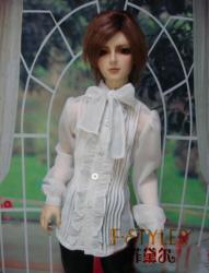 BJD doll clothes 1/3 1/4 1/6 Tert body chiffon long sleeved shirts, men's shirts 