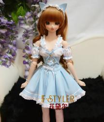 BJD clothes SD MSD  Condole belt  cat ears tire lace skirt dress