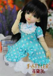 BJD clothes  A short-sleeved dress skirt