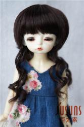 Lovely Curly Doll Wigs Heat Resistant Fiber JD257