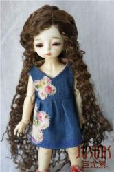 Pretty Long Curly Doll Wigs Synthetic Mohair JD220