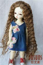 Pretty Long Curly Doll Wigs Synthetic Mohair JD220