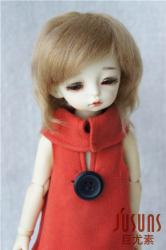 Short Boy Cut Resin BJD Mohair Doll Wig JD032