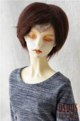 Short Boy Cut Resin BJD Mohair Doll Wig JD032