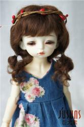 Lovely Two Braids BJD Mohair Doll Wig JD305