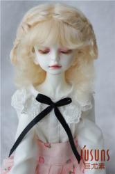 Lovely Two Braids Mohair Doll Wigs JD249