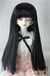 Cute Full Bangs Long Straight Heat Resistance Doll Wigs JD237