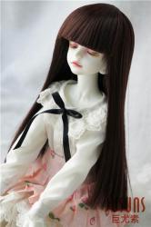 Cute Full Bangs Long Straight Heat Resistance Doll Wigs JD237