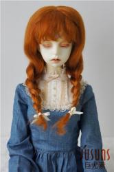 Lovely Two Braids BJD Mohair Doll Wigs JD2031