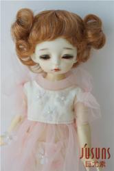 Lovely Two Braided Kanekalon Fiber Doll Wigs JD325