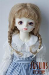 Lovely Two Braids BJD Mohair Doll Wigs JD2031