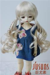 Lovely Curly Braids  Synthetic Mohair Doll Wigs JD337
