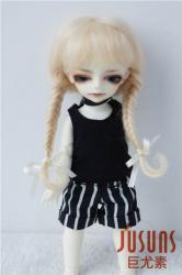 Lovely Double Braids BJD Mohair Doll Wigs JD344