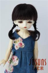 Fashionable Short Braid Mohair Doll Wigs JD143