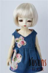 Lovely Short Cut Doll Wigs Synthetic Mohair JD256