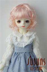 Lady Short Curly BJD Doll Wigs Synthetic Mohair JD260