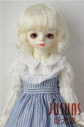 Lady Short Curly BJD Doll Wigs Synthetic Mohair JD260