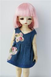 Fashion Straight Synthetic Mohair Doll Wig JD348