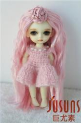 Long Curly Synthetic Mohair Doll Wigs with Braid JD097
