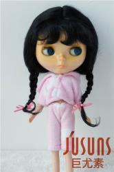 Lovely Two Braids BJD Mohair Doll Wigs JD2031