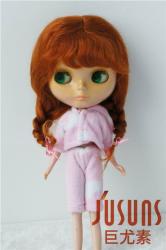 Lovely Two Braids BJD Mohair Doll Wigs JD2031