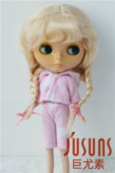 Lovely Two Braids BJD Mohair Doll Wigs JD2031