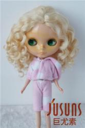 Lovely Curly BJD Mohair Doll Wig JD039