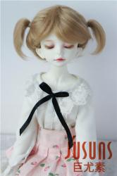 Lovely Twin Tail BJD Mohair Doll Wigs JD203