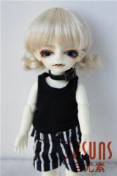 Cute Curly BJD Synthetic Mohair Doll Wig JD400