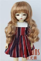 Pretty Curly with Full Bang Synthetic Mohair BJD Doll Wig JD288