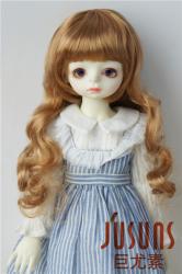 Pretty Curly with Full Bang Synthetic Mohair BJD Doll Wig JD288