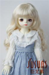 Pretty Curly with Full Bang Synthetic Mohair BJD Doll Wig JD288