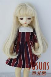 Long Straight Heat Resistance BJD Doll Wigs JD319H