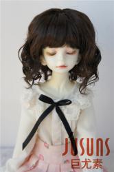 Lady Short Curly BJD Doll Wigs Synthetic Mohair JD260