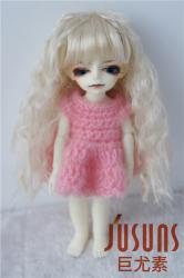 Soft Cabbage Wave Synthetic Mohair BJD Doll Wig JD041